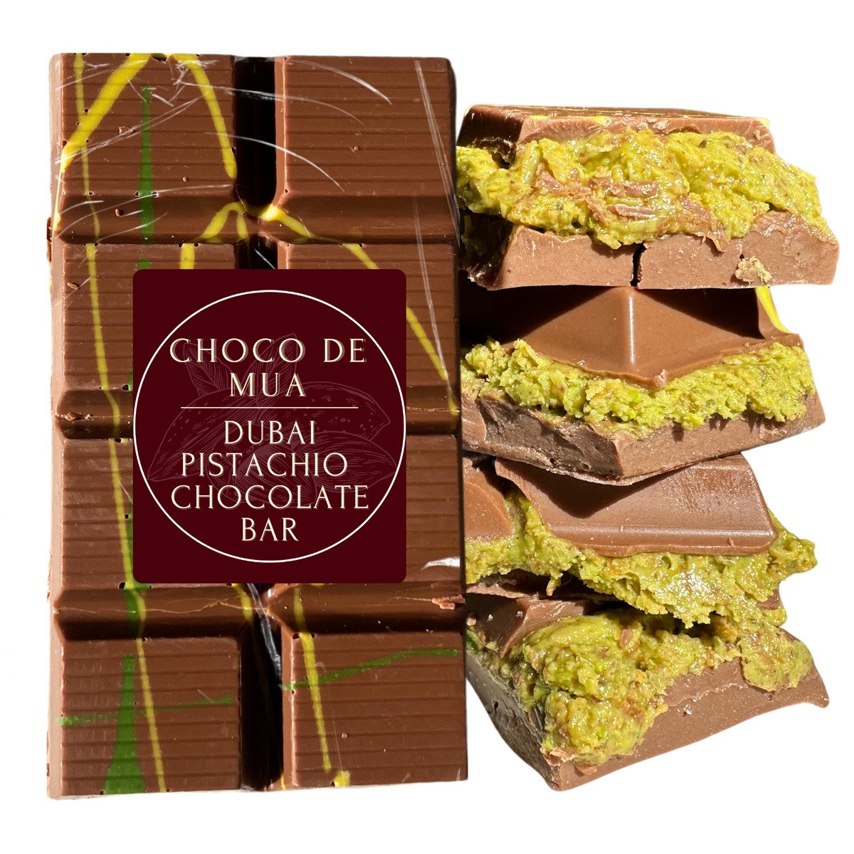 Dubia Pistachio Chocolate Bar